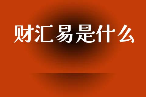 财汇易是什么_https://wap.sdyuehang.cn_产经新闻_第1张