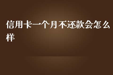 信用卡一个月不还款会怎么样_https://wap.sdyuehang.cn_新股申购_第1张