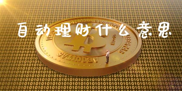 自动理财什么意思_https://wap.sdyuehang.cn_产经新闻_第1张