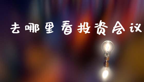去哪里看投资会议_https://wap.sdyuehang.cn_美股行情_第1张