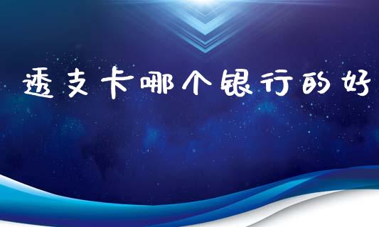 透支卡哪个银行的好_https://wap.sdyuehang.cn_产经新闻_第1张