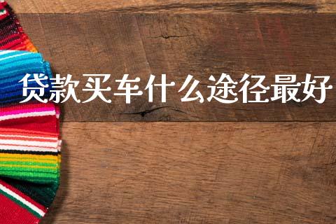 贷款买车什么途径最好_https://wap.sdyuehang.cn_债券资讯_第1张