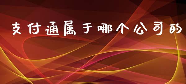 支付通属于哪个公司的_https://wap.sdyuehang.cn_债券资讯_第1张