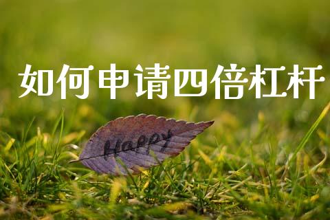 如何申请四倍杠杆_https://wap.sdyuehang.cn_产经新闻_第1张