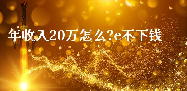 年收入20万怎么?e不下钱_https://wap.sdyuehang.cn_产经新闻_第1张