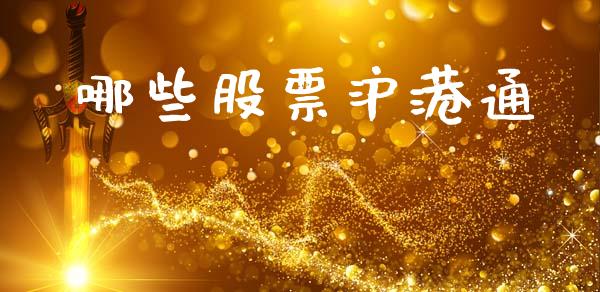 哪些股票沪港通_https://wap.sdyuehang.cn_美股行情_第1张