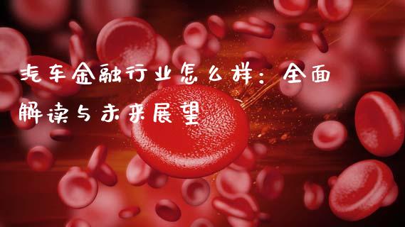 汽车金融行业怎么样:全面解读与未来展望_新股申购_第1张_产经新闻_债券资讯_新股申购_美股行情 汽车金融行业怎么样:全面解读与未来展望_https://wap.sdyuehang.cn_新股申购_第1张