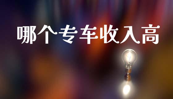 哪个专车收入高_https://wap.sdyuehang.cn_美股行情_第1张
