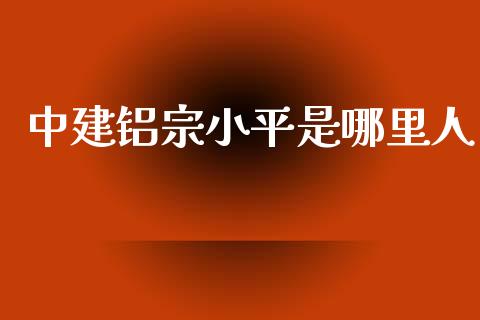 中建铝宗小平是哪里人_https://wap.sdyuehang.cn_债券资讯_第1张