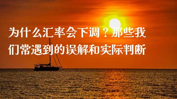 为什么汇率会下调？那些我们常遇到的误解和实际判断_https://wap.sdyuehang.cn_美股行情_第1张