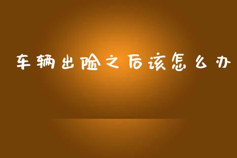 车辆出险之后该怎么办_https://wap.sdyuehang.cn_债券资讯_第1张