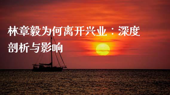 林章毅为何离开兴业：深度剖析与影响_https://wap.sdyuehang.cn_债券资讯_第1张