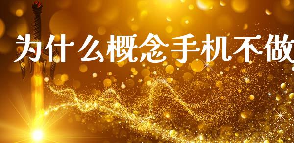 为什么概念手机不做_https://wap.sdyuehang.cn_产经新闻_第1张