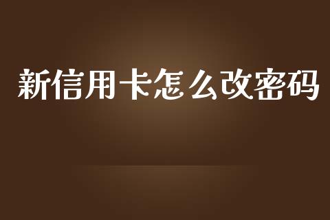 新信用卡怎么改密码_https://wap.sdyuehang.cn_美股行情_第1张