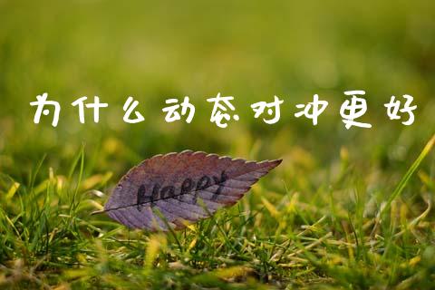为什么动态对冲更好_https://wap.sdyuehang.cn_美股行情_第1张