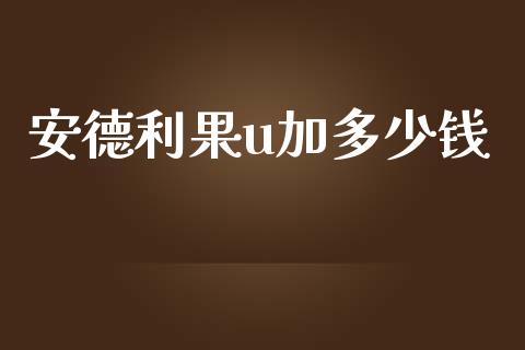 安德利果u加多少钱_https://wap.sdyuehang.cn_产经新闻_第1张