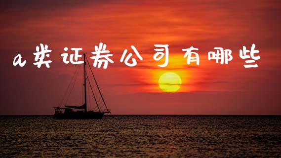 a类证券公司有哪些_https://wap.sdyuehang.cn_债券资讯_第1张