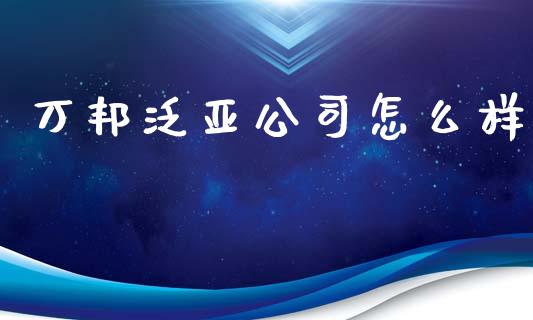 万邦泛亚公司怎么样_https://wap.sdyuehang.cn_产经新闻_第1张