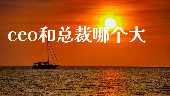 ceo和总裁哪个大_https://wap.sdyuehang.cn_产经新闻_第1张