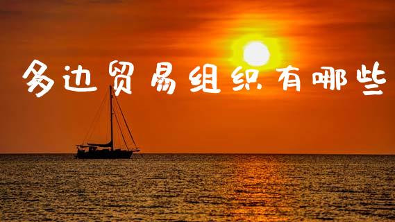 多边贸易组织有哪些_https://wap.sdyuehang.cn_新股申购_第1张