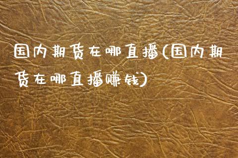 国内期货在哪直播(国内期货在哪直播赚钱)_https://wap.sdyuehang.cn_新股申购_第1张