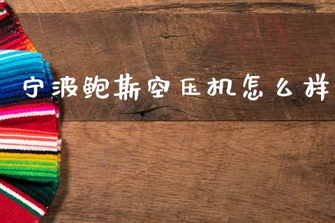 宁波鲍斯空压机怎么样_https://wap.sdyuehang.cn_产经新闻_第1张
