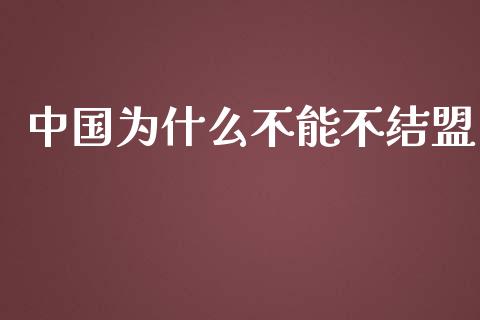 中国为什么不能不结盟_https://wap.sdyuehang.cn_新股申购_第1张