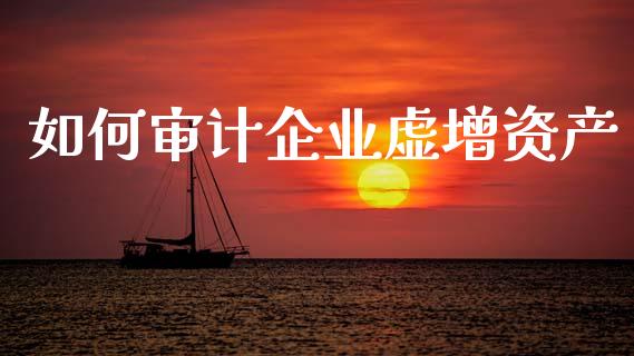 如何审计企业虚增资产_https://wap.sdyuehang.cn_美股行情_第1张