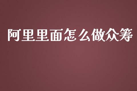 阿里里面怎么做众筹_https://wap.sdyuehang.cn_新股申购_第1张