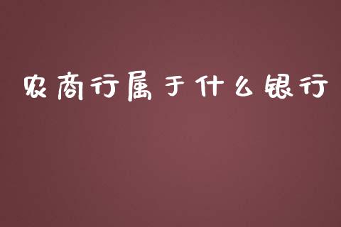 农商行属于什么银行_https://wap.sdyuehang.cn_美股行情_第1张