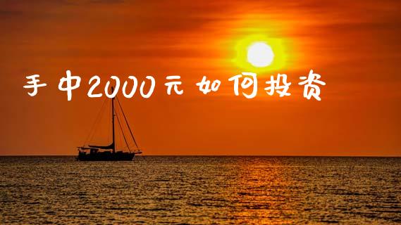 手中2000元如何投资_https://wap.sdyuehang.cn_债券资讯_第1张