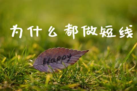 为什么都做短线_https://wap.sdyuehang.cn_产经新闻_第1张