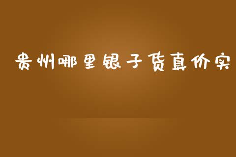 贵州哪里银子货真价实_https://wap.sdyuehang.cn_新股申购_第1张