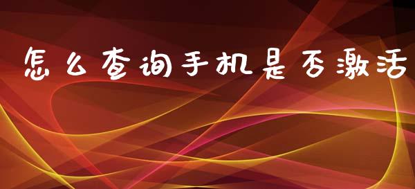怎么查询手机是否激活_https://wap.sdyuehang.cn_债券资讯_第1张