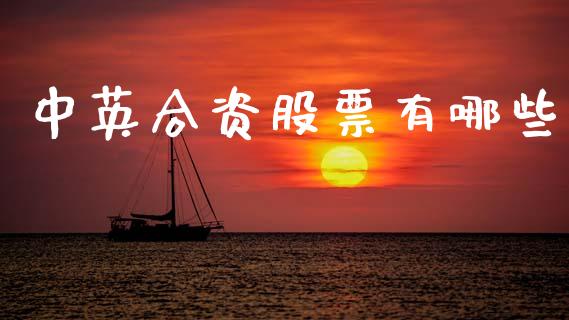 中英合资股票有哪些_https://wap.sdyuehang.cn_产经新闻_第1张