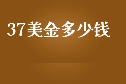 37美金多少钱_https://wap.sdyuehang.cn_债券资讯_第1张
