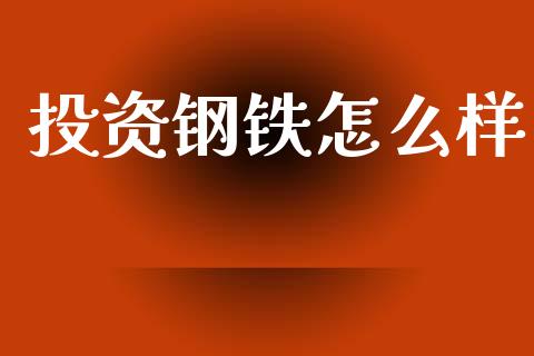 投资钢铁怎么样_https://wap.sdyuehang.cn_新股申购_第1张