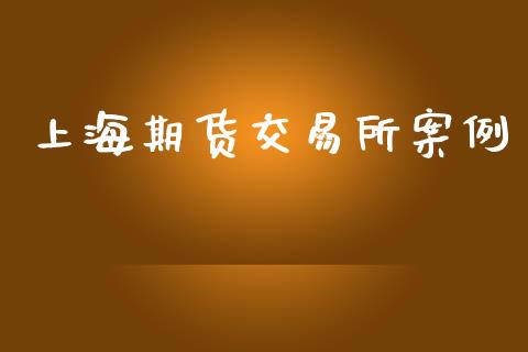 上海期货交易所案例_https://wap.sdyuehang.cn_产经新闻_第1张