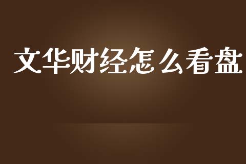 文华财经怎么看盘_https://wap.sdyuehang.cn_美股行情_第1张
