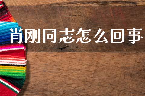 肖刚同志怎么回事_https://wap.sdyuehang.cn_新股申购_第1张