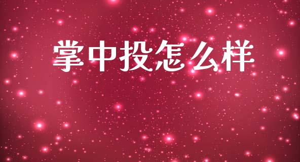 掌中投怎么样_https://wap.sdyuehang.cn_新股申购_第1张