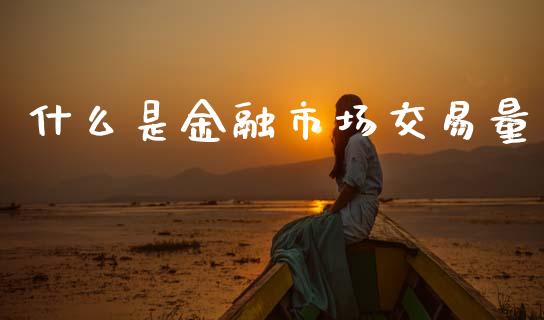 什么是金融市场交易量_https://wap.sdyuehang.cn_新股申购_第1张