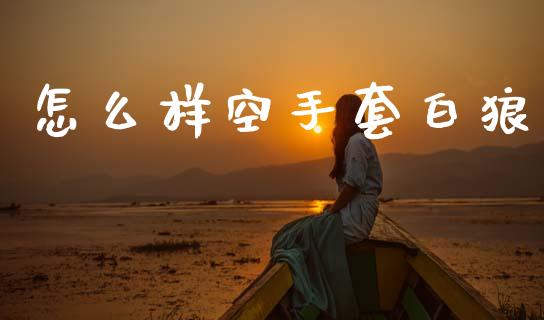 怎么样空手套白狼_https://wap.sdyuehang.cn_产经新闻_第1张